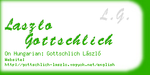 laszlo gottschlich business card